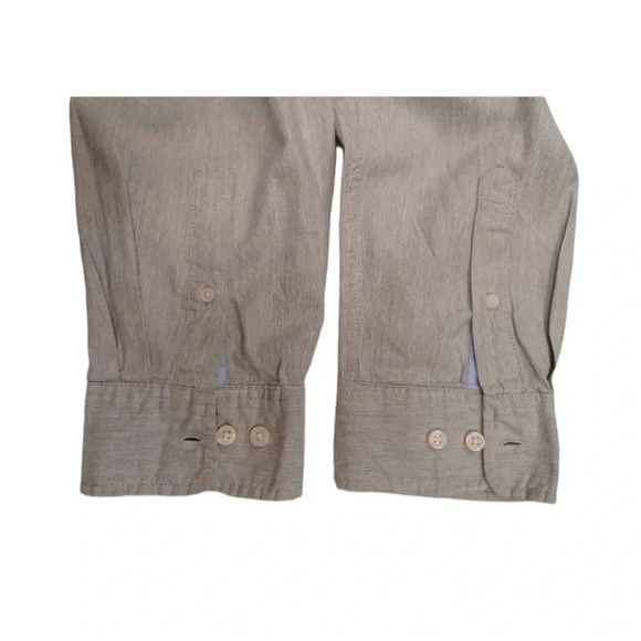 Tommy Hilfiger Long Sleeve Button Down Grey Dress Shirt  Size XXL - Picture 5 of 9